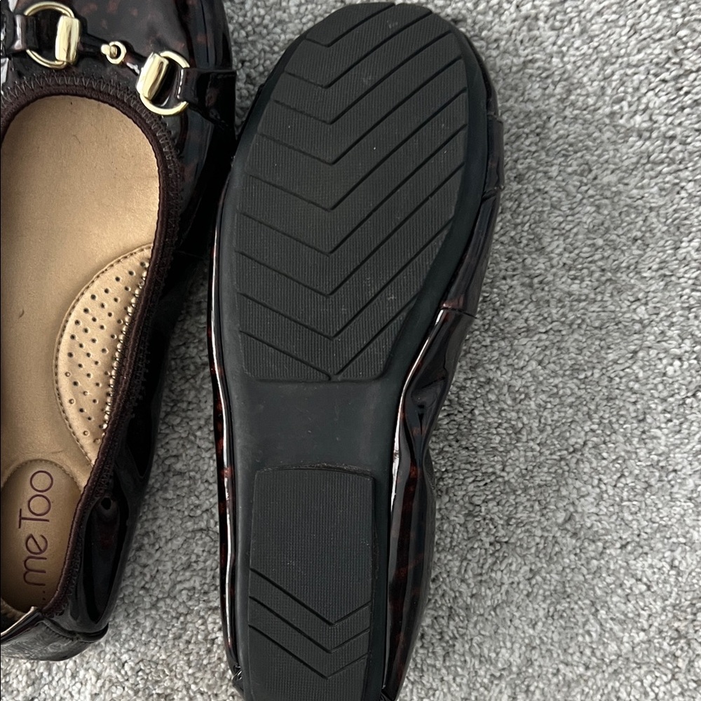 Shiny tortoise shell flats - Picture 2 of 3